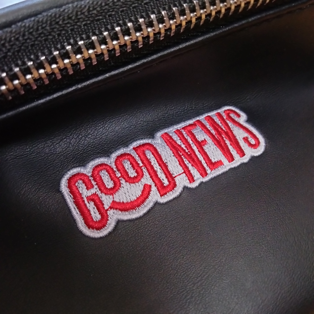 Good News Faux Leather Waist Bag Fanny Pack Merch - Picture 3 of 6